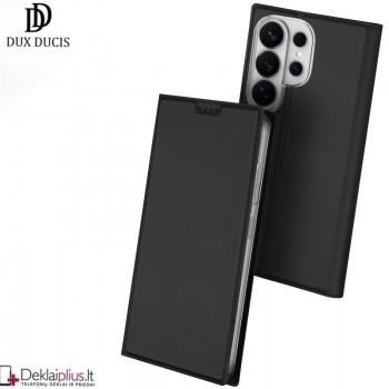 Dux Ducis Skin Pro dirbtinės odos dėklas - juodas (Samsung Galaxy S26 Ultra)